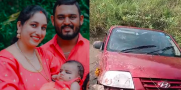 ನಿಯಂತ್ರಣ ತಪ್ಪಿ ಕೆರೆಗೆ ಉರುಳಿದ ಕಾರು: ನಾಲ್ಕು ವರ್ಷದ ಮಗು ಸೇರಿ ಒಂದೇ ಕುಟುಂಬದ ಮೂವರು ಜಲಸಮಾಧಿ!