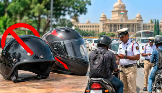 ರಾಜ್ಯದಲ್ಲಿ ಇನ್ಮುಂದೆ ಹಾಫ್​ ಹೆಲ್ಮೆಟ್​ ಬ್ಯಾನ್​: ಉಲ್ಲಂಘಿಸಿದರೆ ಕಠಿಣ ಕ್ರಮ ಗ್ಯಾರಂಟಿ!